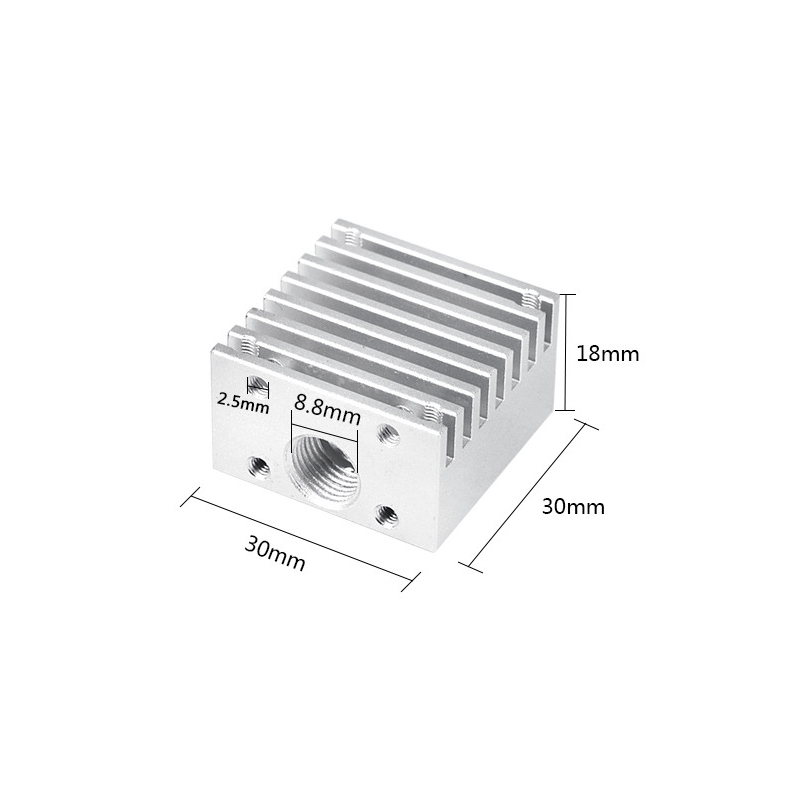 加热铝块 Makerbot 加热块 MK7 MK8 专用打印头配件
