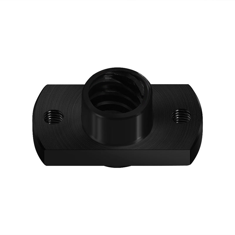 T8 细丝 POM 螺母 螺距 2mm 导程 8mm 不锈钢细丝铣削 POM 螺母