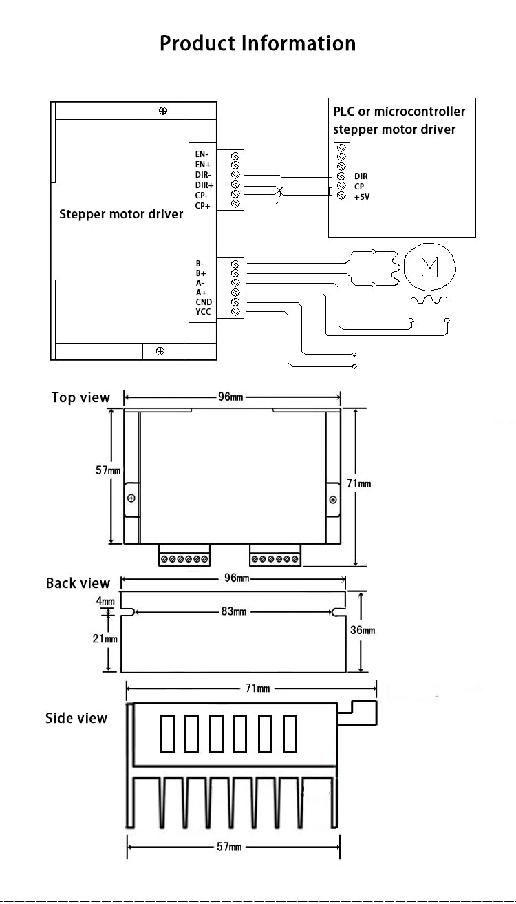 DM556 42 57 86 数字步进电机驱动器 替代DM542 TB6600升级