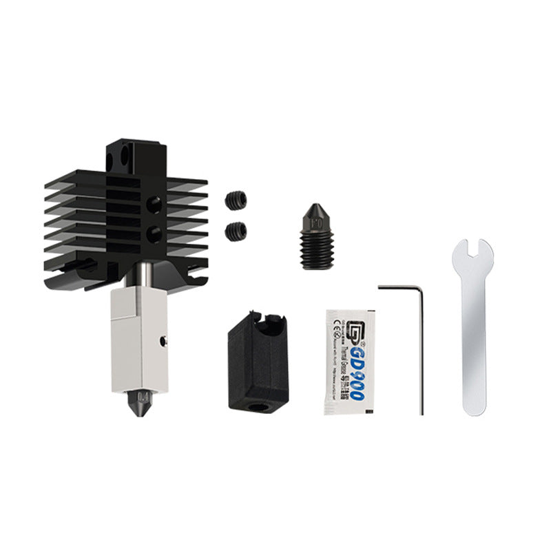 X1P1P Series 3D Printer Hardened Steel Nozzle Assembly Hot End High Temperature Wear Resistant Detachable Extruder
