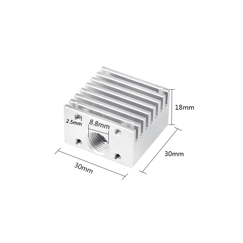 Heated Aluminum block Makerbot Heated Block MK7 MK8 special print head accessories