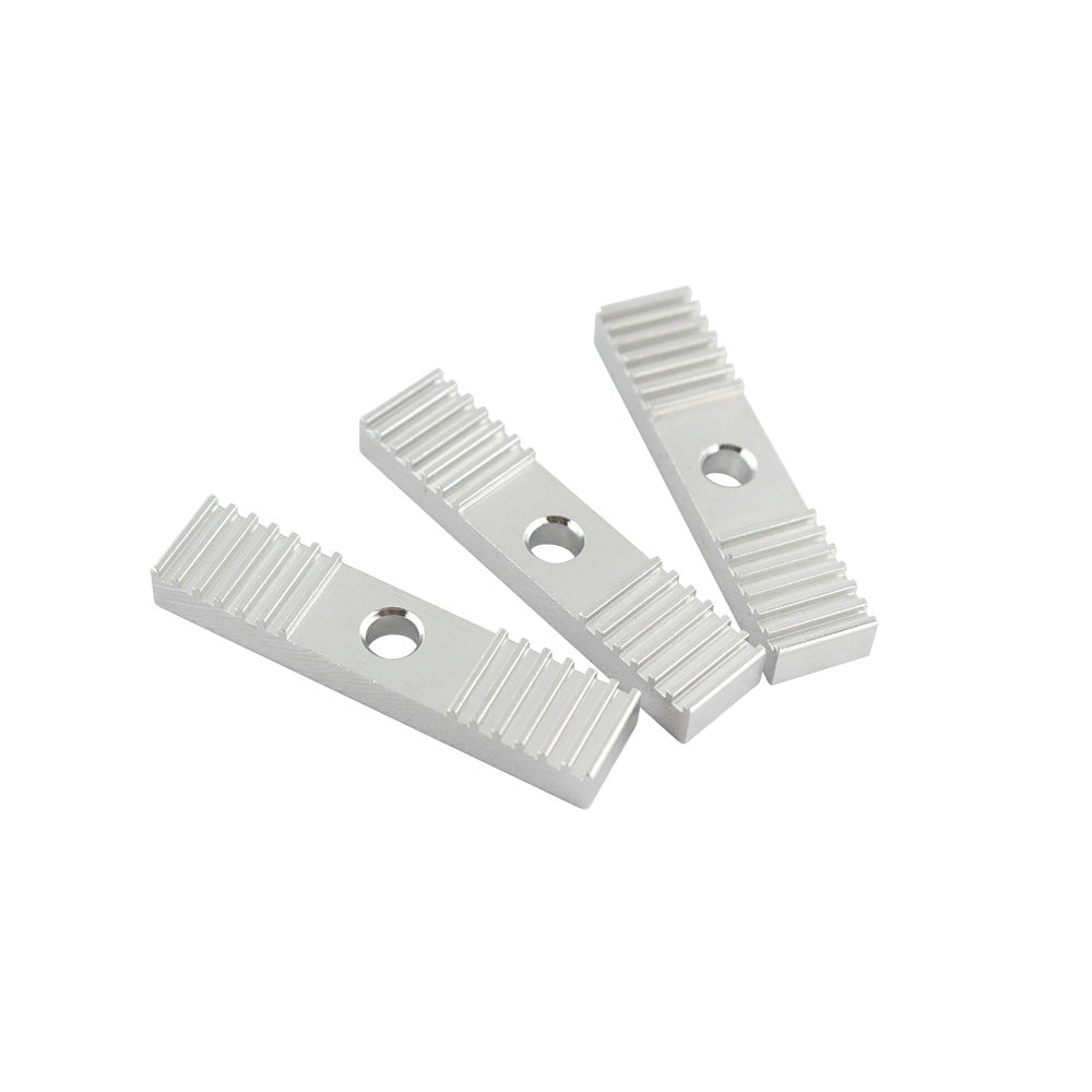 Universal Synchronous Belt Fixing Plate Clamping Belt Aluminum Tooth Plate 9*40mm Oxidation Treatment