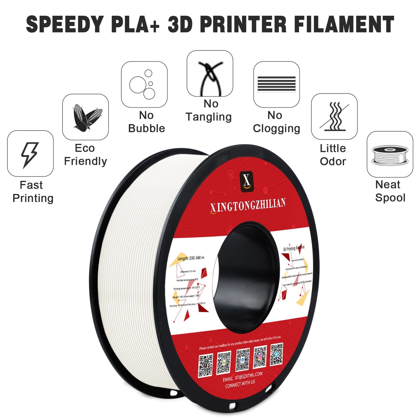 XTZL PLA+ 3D Printing Filament MX