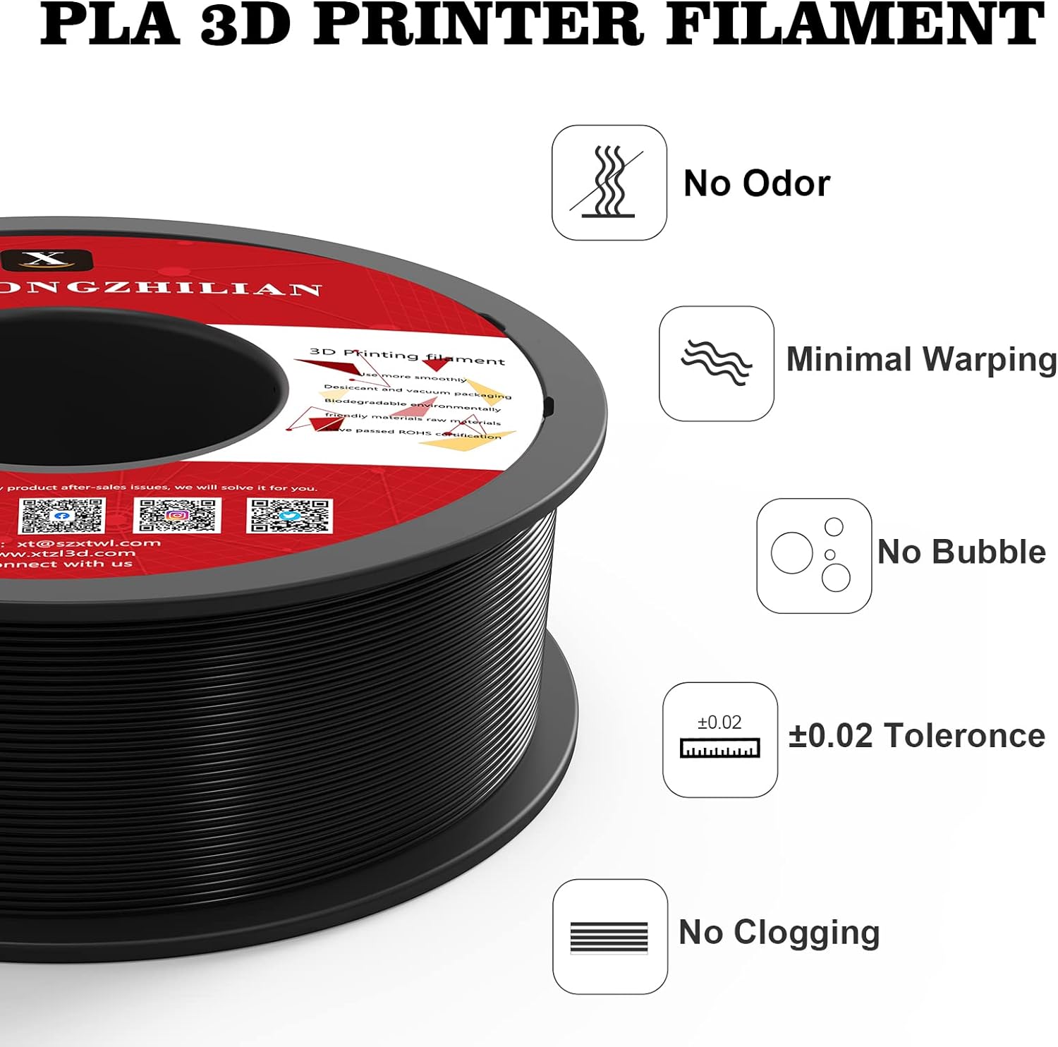 XTZL PLA 3D Printing Filament