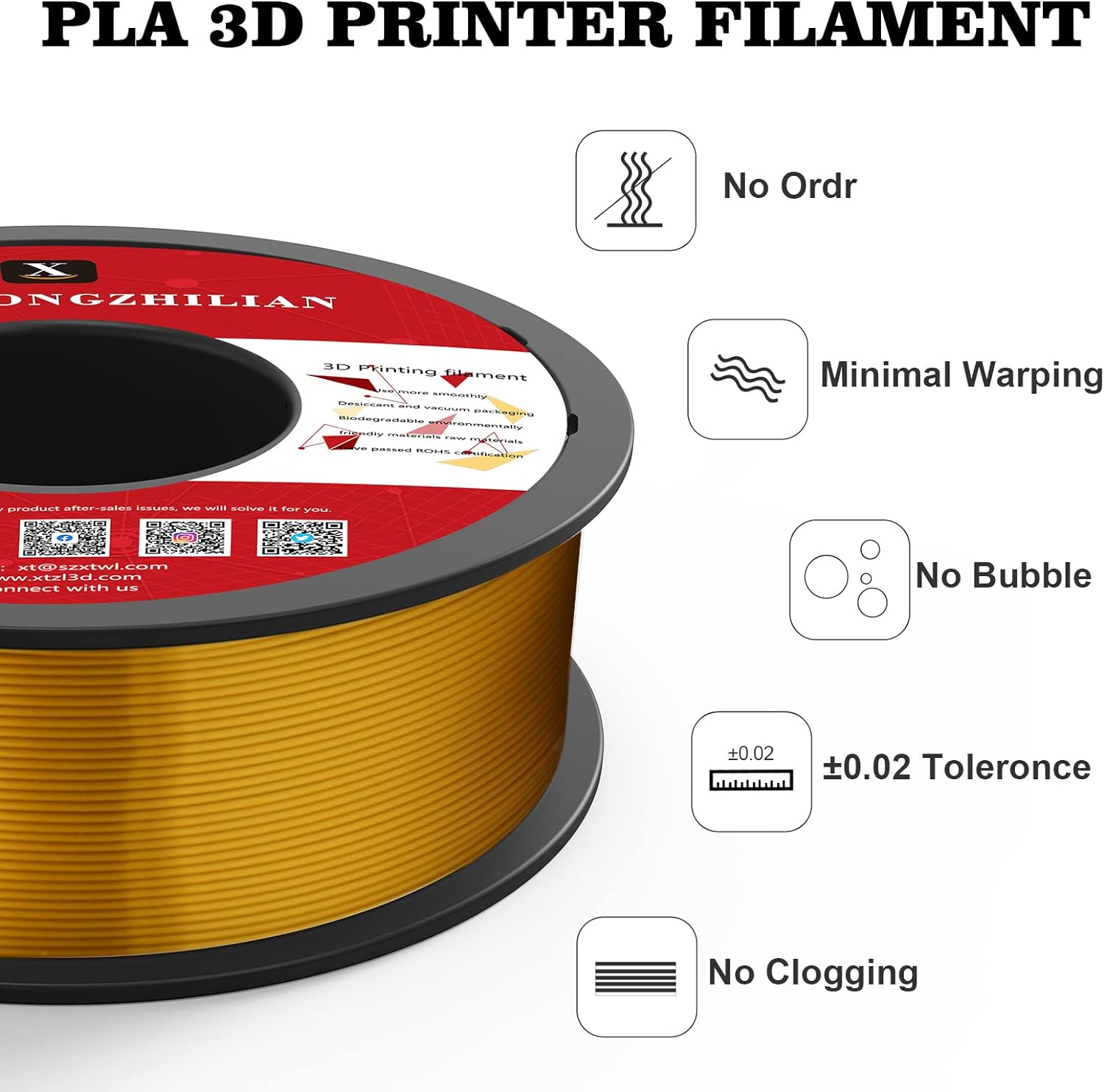 XTZL PLA 3D打印丝长丝