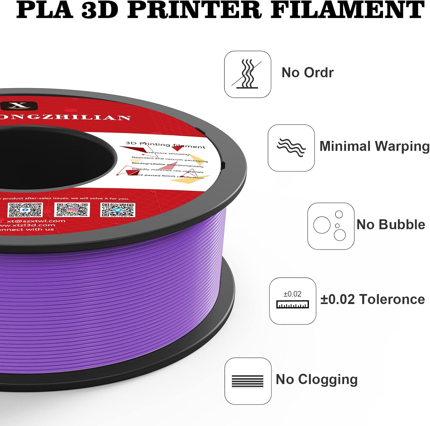 XTZL PLA 3D Printing Filament