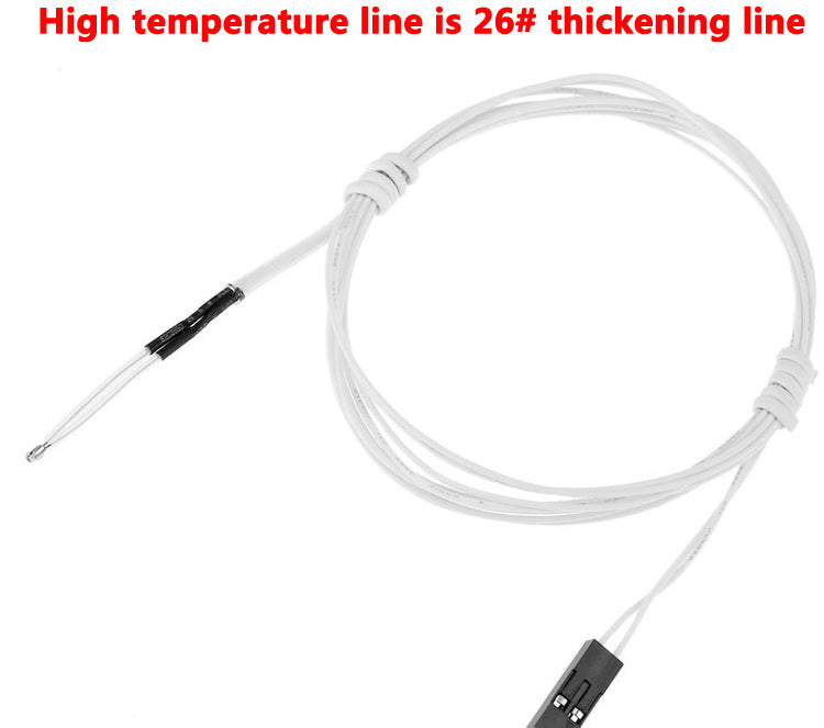 Temperature Measuring Resistor NTC100K Thermistor Temperature Sensor Hot End Hot Bed Temperature Measuring Sensor